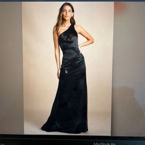 Long one shoulder dress